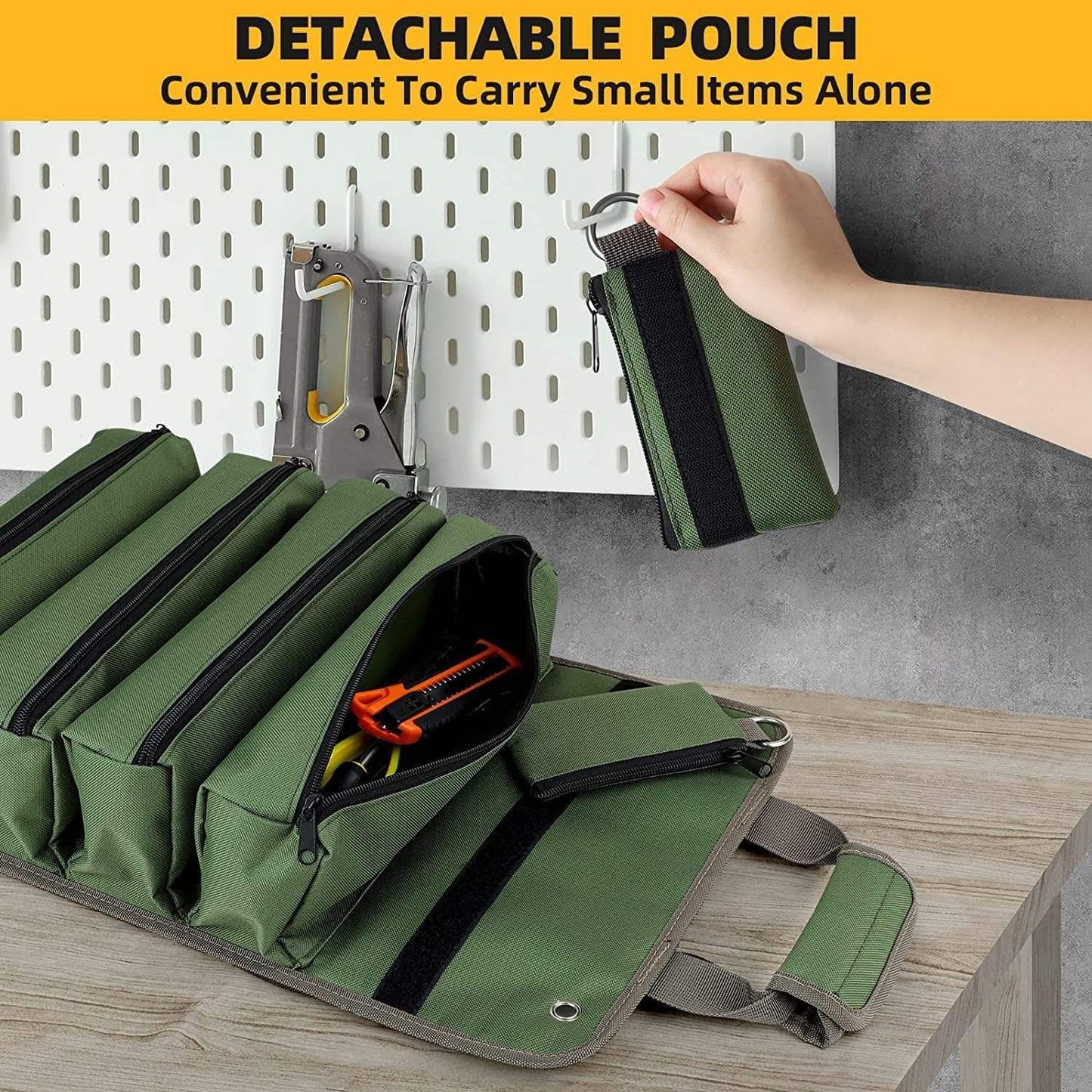 Portable Heavy-Duty Tool Roll Bag – Organise & Carry Tools with Ease