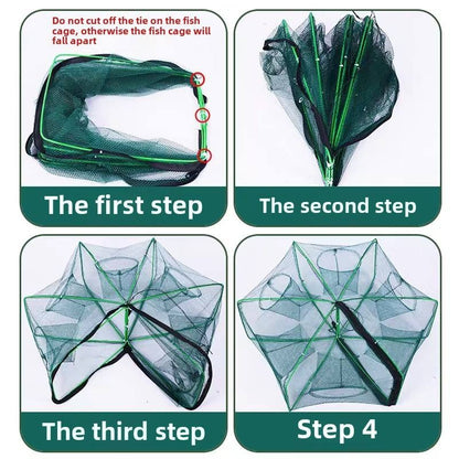 Foldable Fishing Trap Cage — Easy Catch Every Time