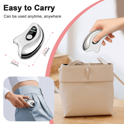 2 in 1 Hot & Vibration Facial Massager – Electric Gua Sha Beauty Device