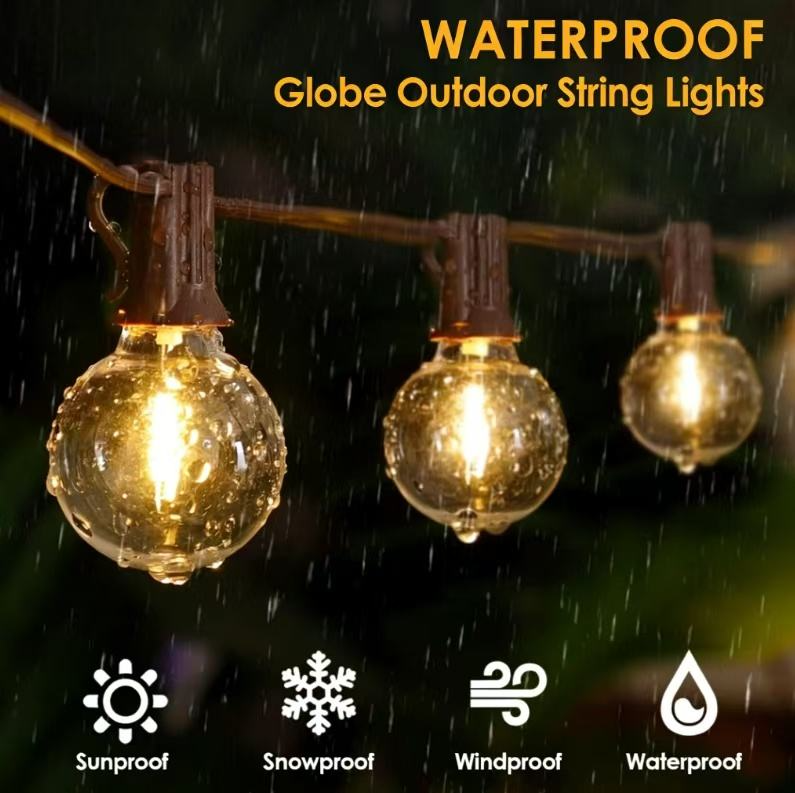 Globe String Lights – Waterproof Outdoor Hanging Décor