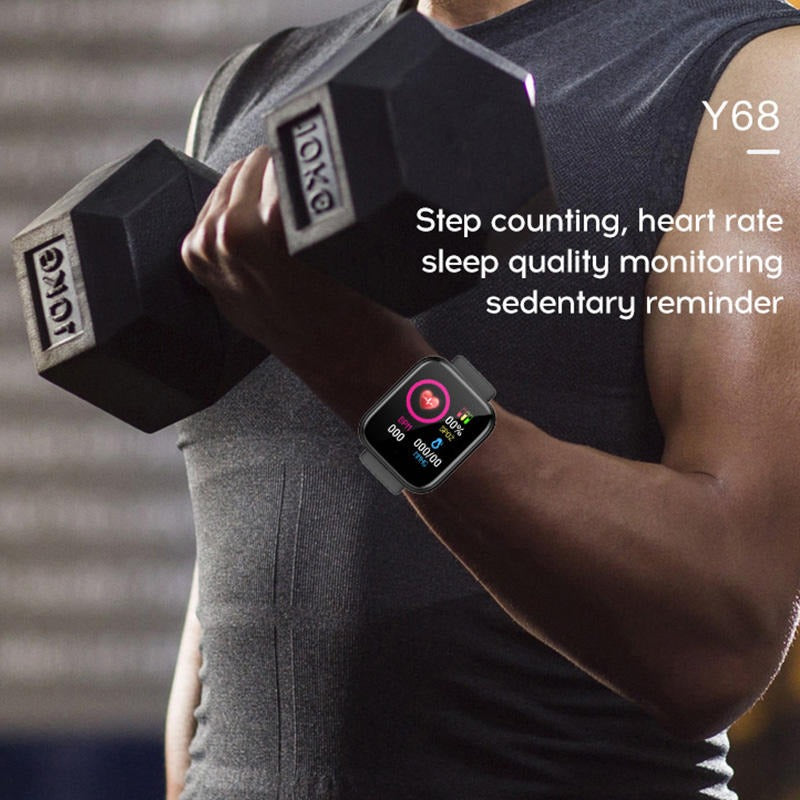 D20 Y68 Pro Smart Watch – Color Screen & Step Counter