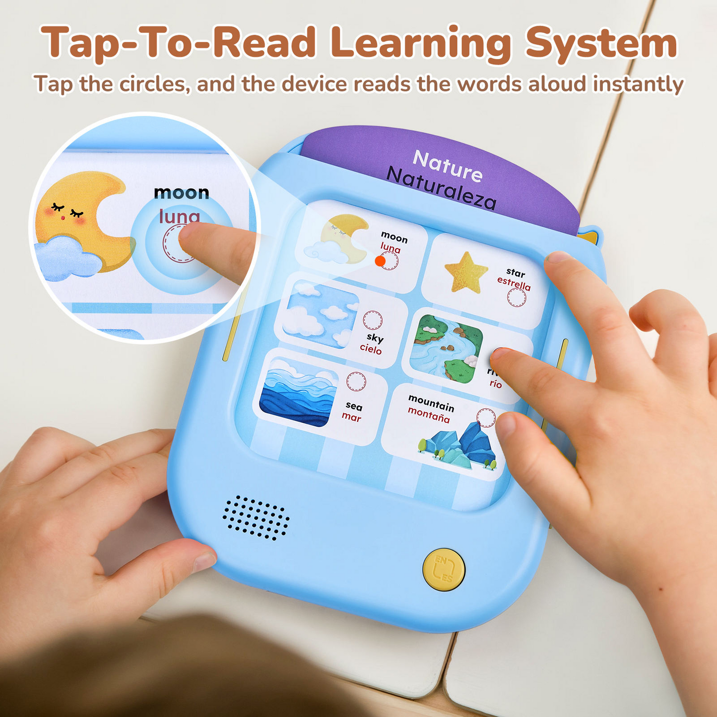 Talking English Learning Card Machine – Audible Educational Toy for Kids