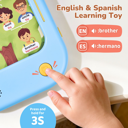 Talking English Learning Card Machine – Audible Educational Toy for Kids