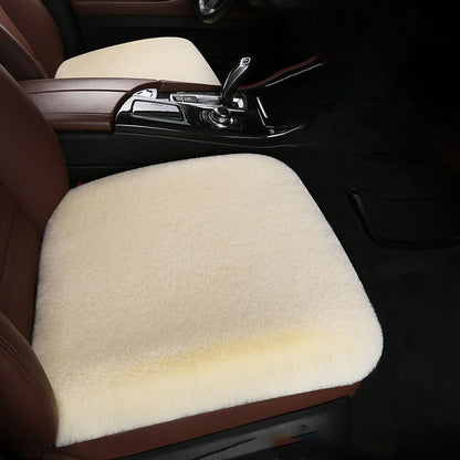 Soft Fluffy Wool Car Seat Cover – Luxurious, Non-Slip
