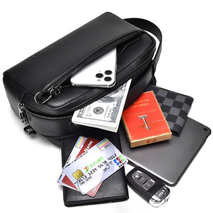 Elegant Men’s Handbag in Genuine Leather – Timeless Style & Daily Function