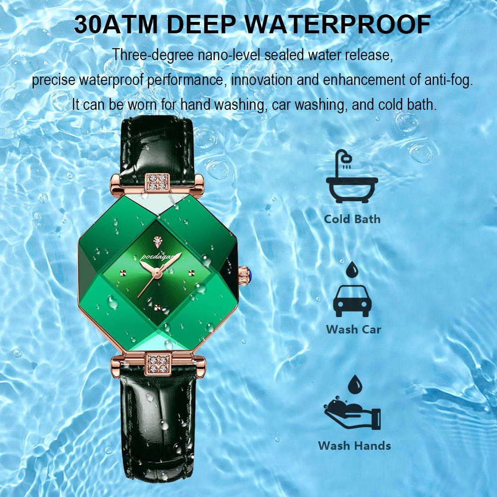 Luxury Waterproof Stainless Steel Quartz Watch for Women