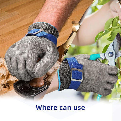 Stainless Steel Mesh Gloves – Cut-Resistant Protection