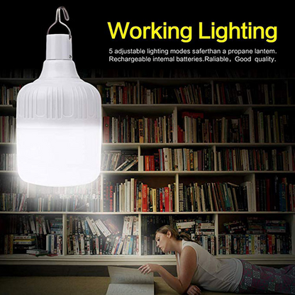 Waterproof Solar LED Light Bulb – Emergency, Camping & Garden Lighting