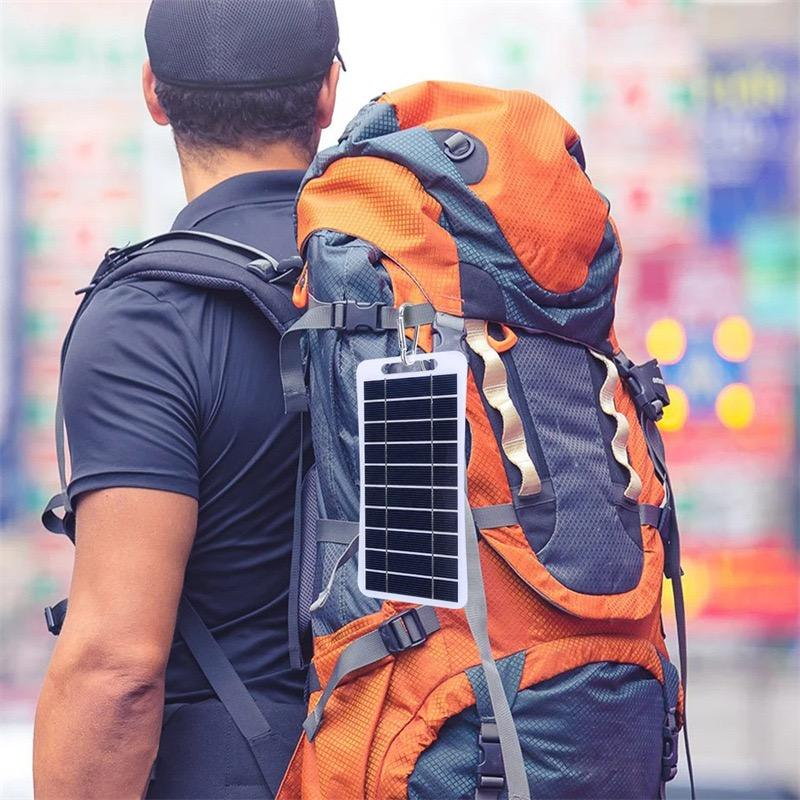 Portable Solar Charger – USB Input Outdoor Power Bank