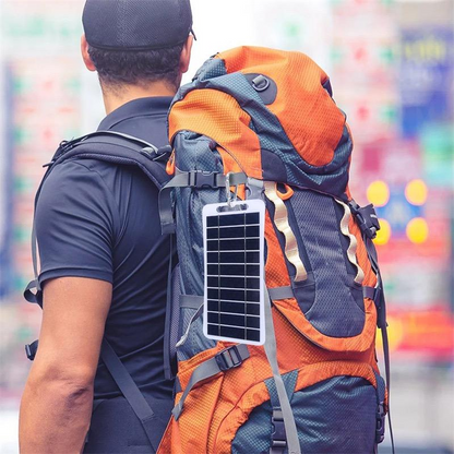 Portable Solar Charger – USB Input Outdoor Power Bank