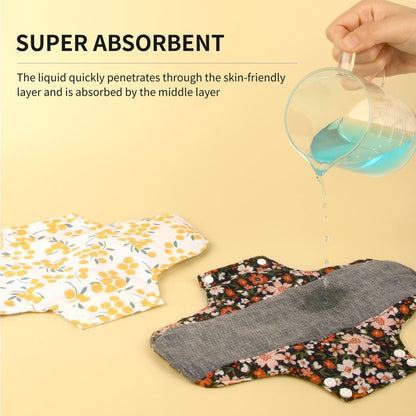 Pack of 5 Non-Slip Antibacterial Graphene Reusable Sanitary Pads