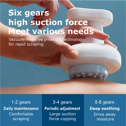 Electric Gua Sha Massage Tool – Negative Pressure Vacuum Massager for Back & Neck Relaxation