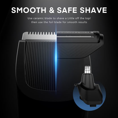 Professional Cordless Men’s Body Trimmer – IPX7 Waterproof & Precision Grooming