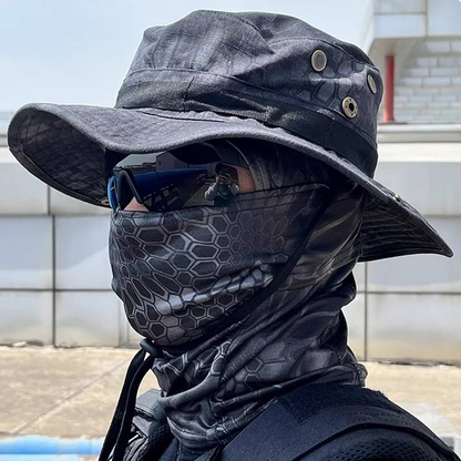 Tactical Camouflage Bucket Hat Set – Outdoor Sun Protection Camo Hat