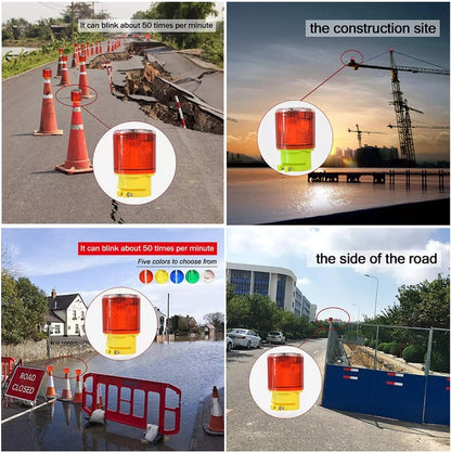 Solar LED Red Strobe Light – Stay Safe & Visible Anywhere!