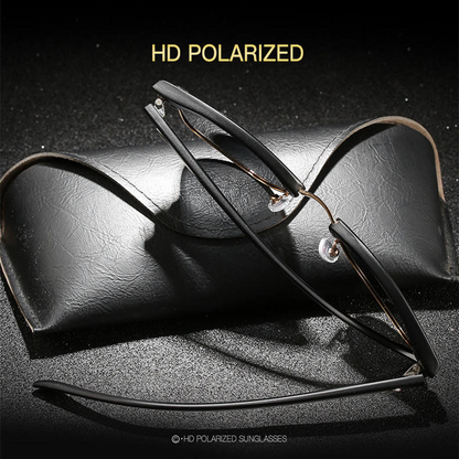 Ultra-Light Square Metal Sunglasses – Fashion Driving Shades for Men