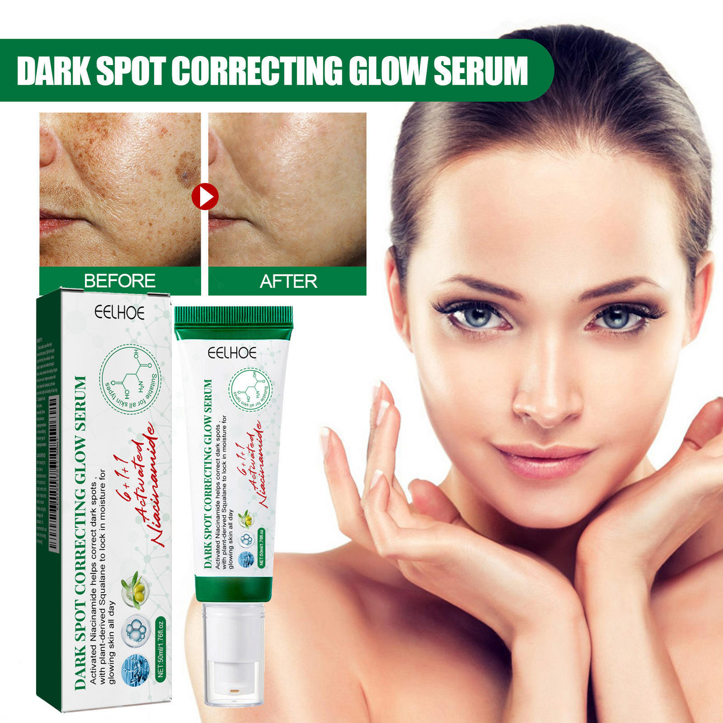 Niacinamide Facial Serum – Brightening & Dark Spot Correcting Care (50ml)