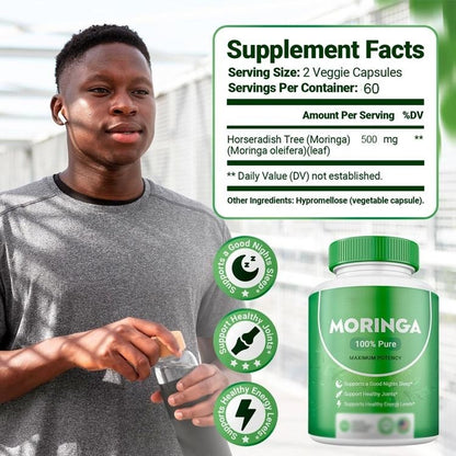 Moringa Capsules – Natural Energy, Immunity & Libido Support
