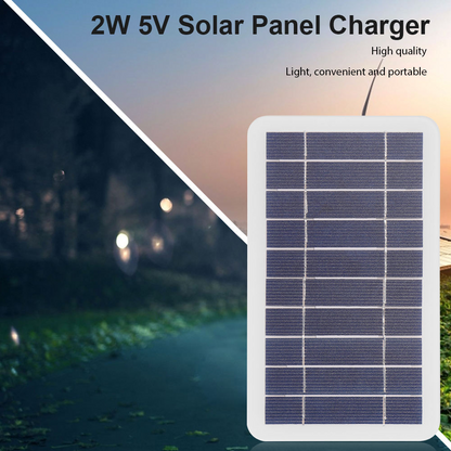 Portable Solar Charger – USB Input Outdoor Power Bank