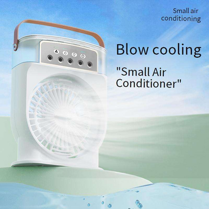 Portable Electric Ultrasonic Air Humidifier Cooler Fan – USB Rechargeable Mini Air Cooler