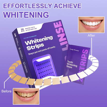 Purple Teeth Whitening Strips – Instant Brightening & Color-Correcting Care