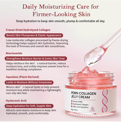 PDRN Collagen Jelly Cream – Deep Hydration Face Moisturizer for Firm & Radiant Skin