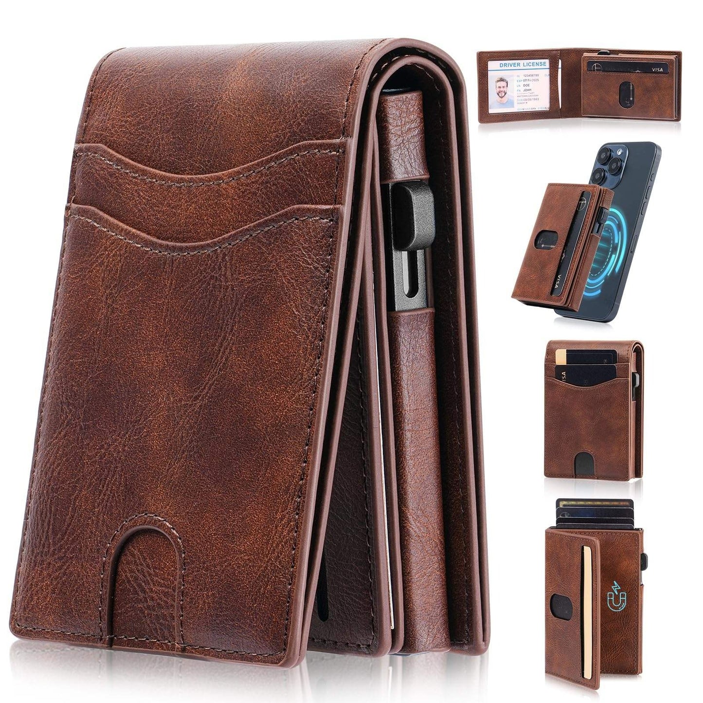 RFID Leather Card Holder – Secure, Stylish & Compact