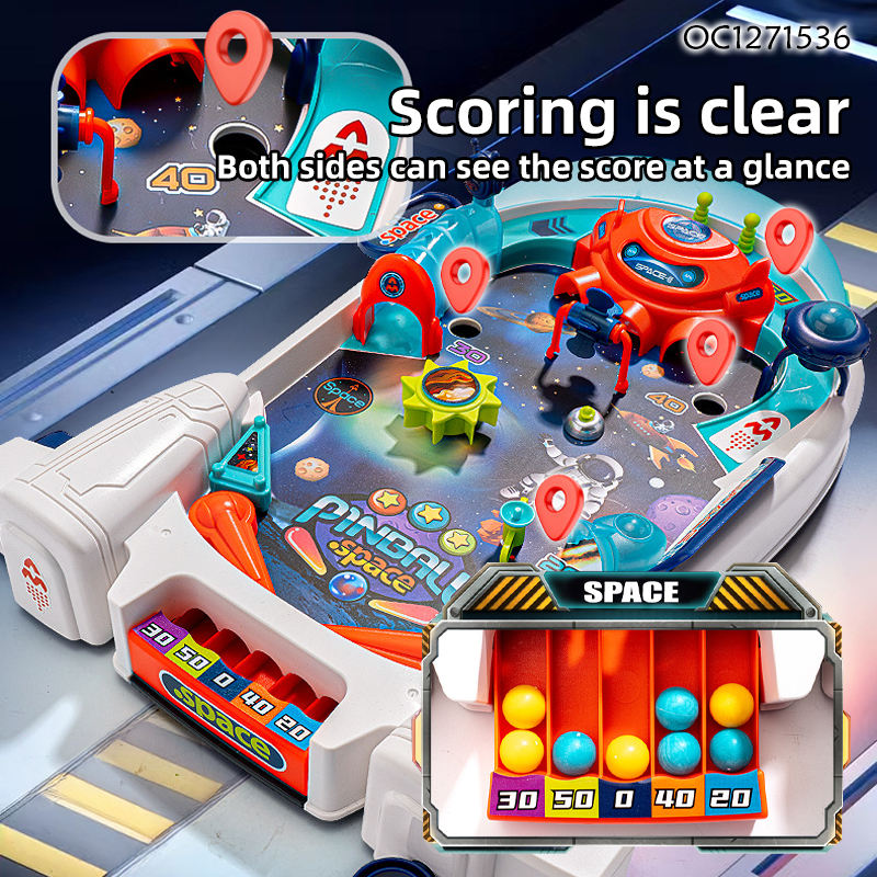 Kids Pinball Ball Launcher Interactive Stress Relief Game