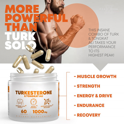 Turkesterone & Tongkat - Natural Testosterone Support