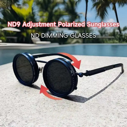 Retro Polarized Stepless Filter Sunglasses