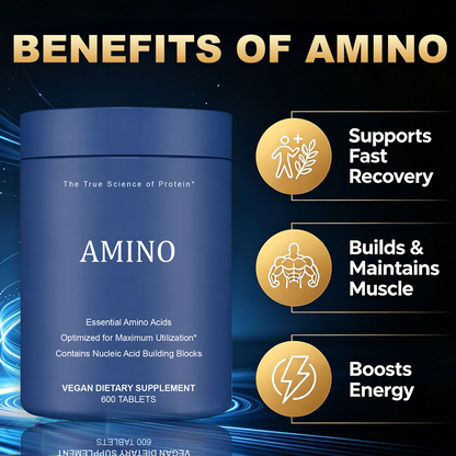 Essential Amino Acids Tablets – 600 Count Daily Dietary Supplement