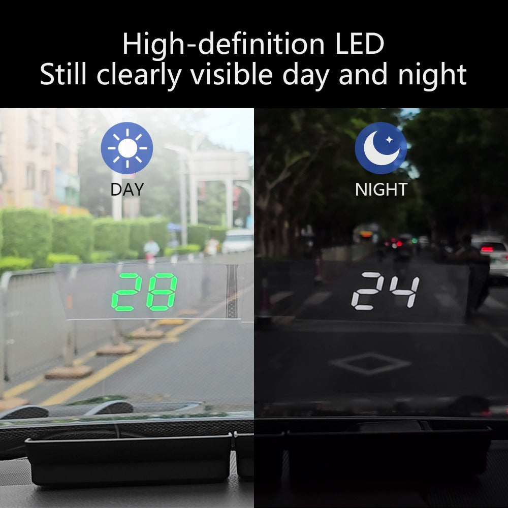 Windshield HUD Speedometer – Drive Safer with Real-Time Display
