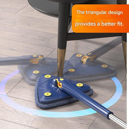 360° Rotating Triangular Mop – Effortless Corner & Edge Cleaning