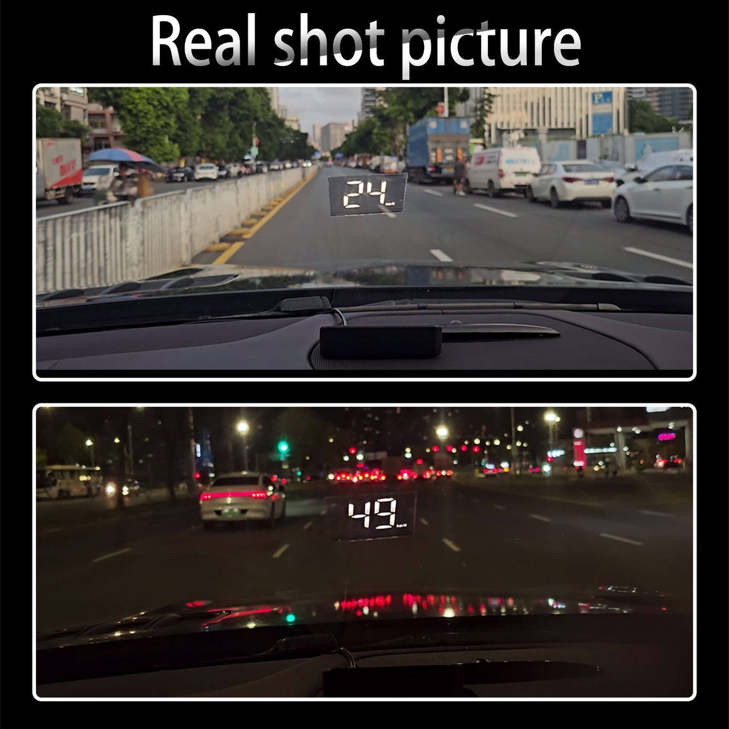 Windshield HUD Speedometer – Drive Safer with Real-Time Display