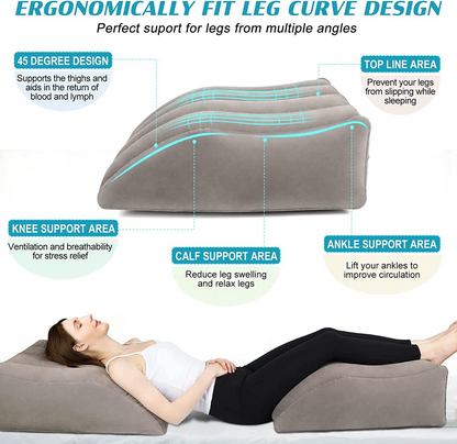 Inflatable Leg Pillow – Portable Comfort for Travel & Relaxation