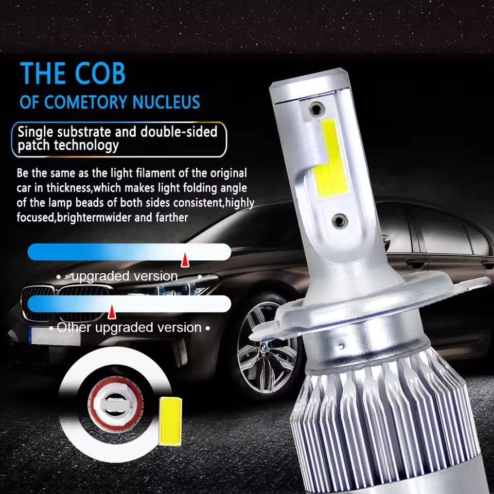 2X Ultra Bright C6 Original Car LED Headlights – High-Performance Driving Lights