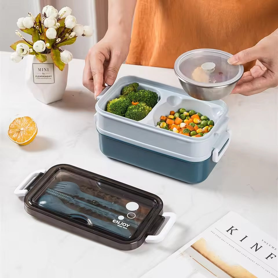 3-Layer Bento Lunch Box –  Microwave Heating