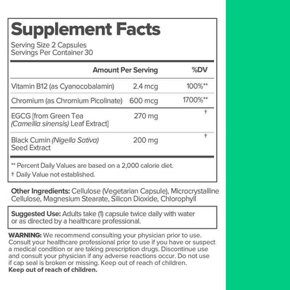 Green Tea Extract B12 Capsules – Women’s Metabolism & Beauty Support