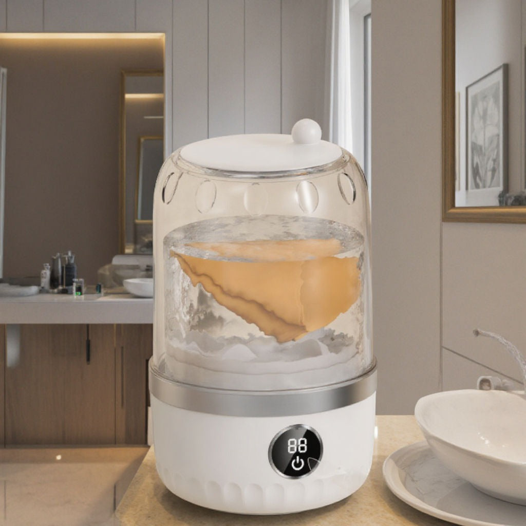 Portable Wireless Mini Washing Machine – All-in-One Top-Loading Laundry Cleaner