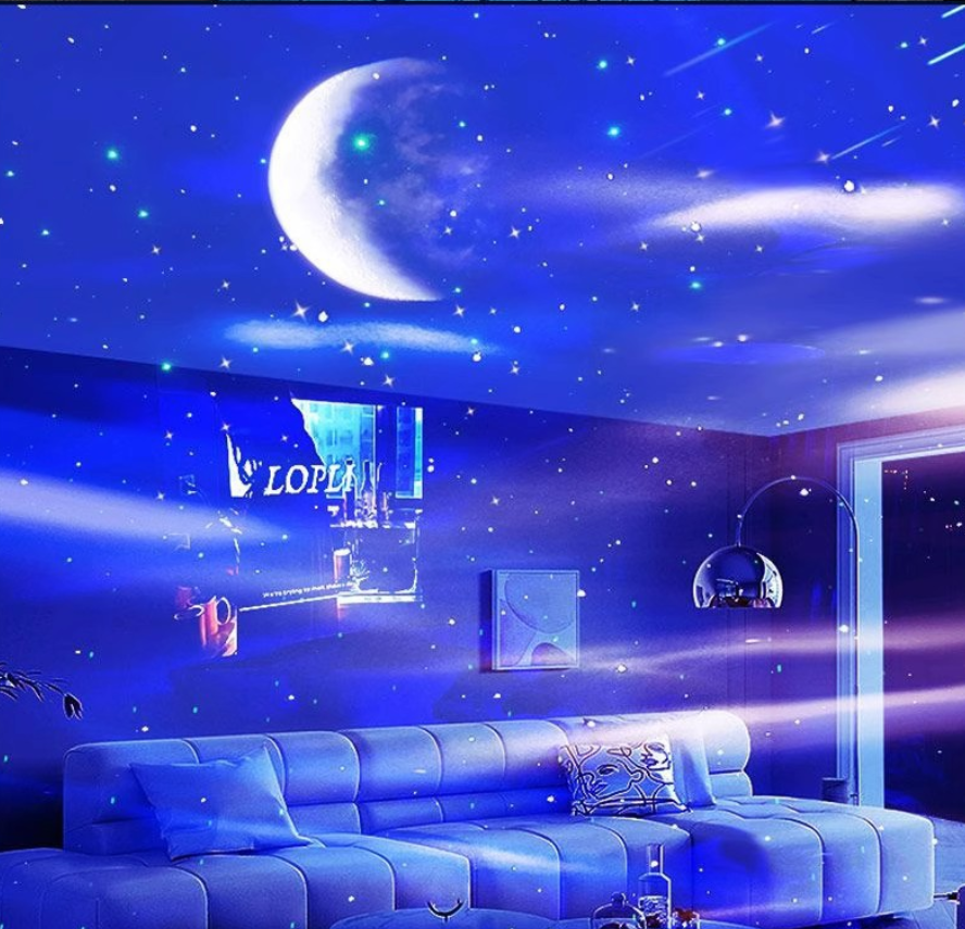 Northern Lights Star Projector – Rainbow Water Ripple Galaxy Night Light