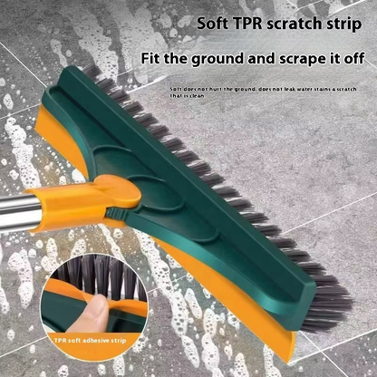 3 in 1 Long Handle Floor Scrub Brush – Multi-Purpose Spin Cleaning Tool