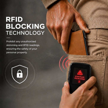 Men’s Smart Wallet – Aluminum Carbon Fiber Pop-Up Card Holder