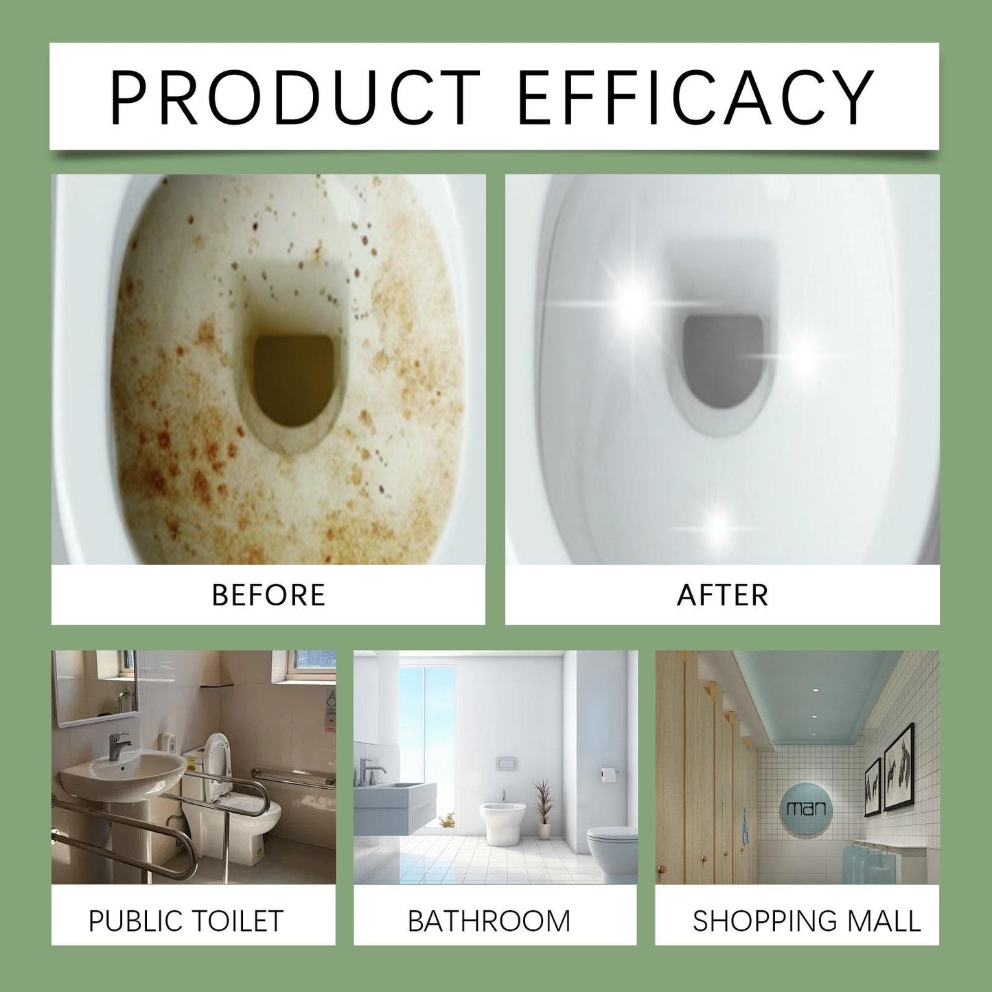 Quick-Acting Toilet Bowl Cleaner – Powerful Stain, Limescale & Odor Removal