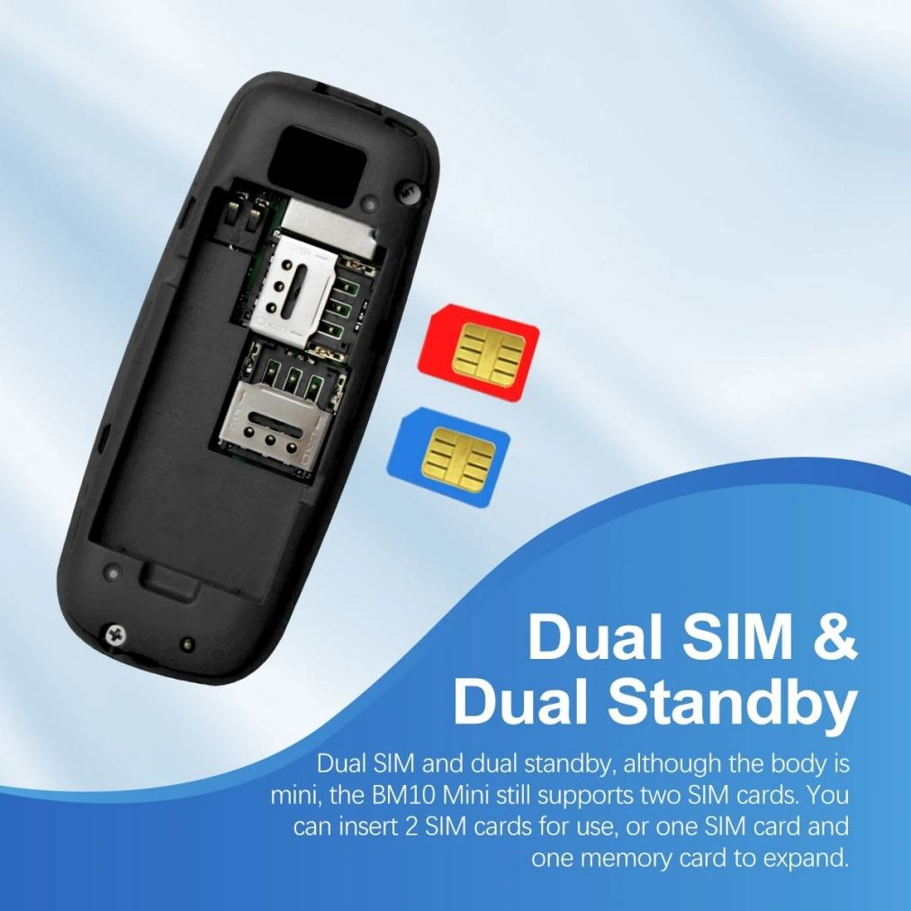 Mini Pocket Phone – Ultra Compact Dual SIM Mobile with Bluetooth & Physical Keyboard