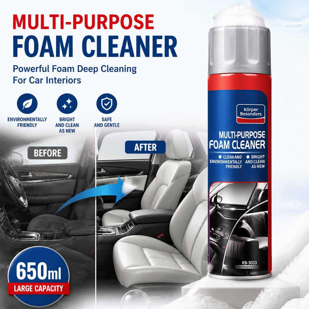Automotive Interior Foam Cleaner – Multi-Surface Cleaning Spray