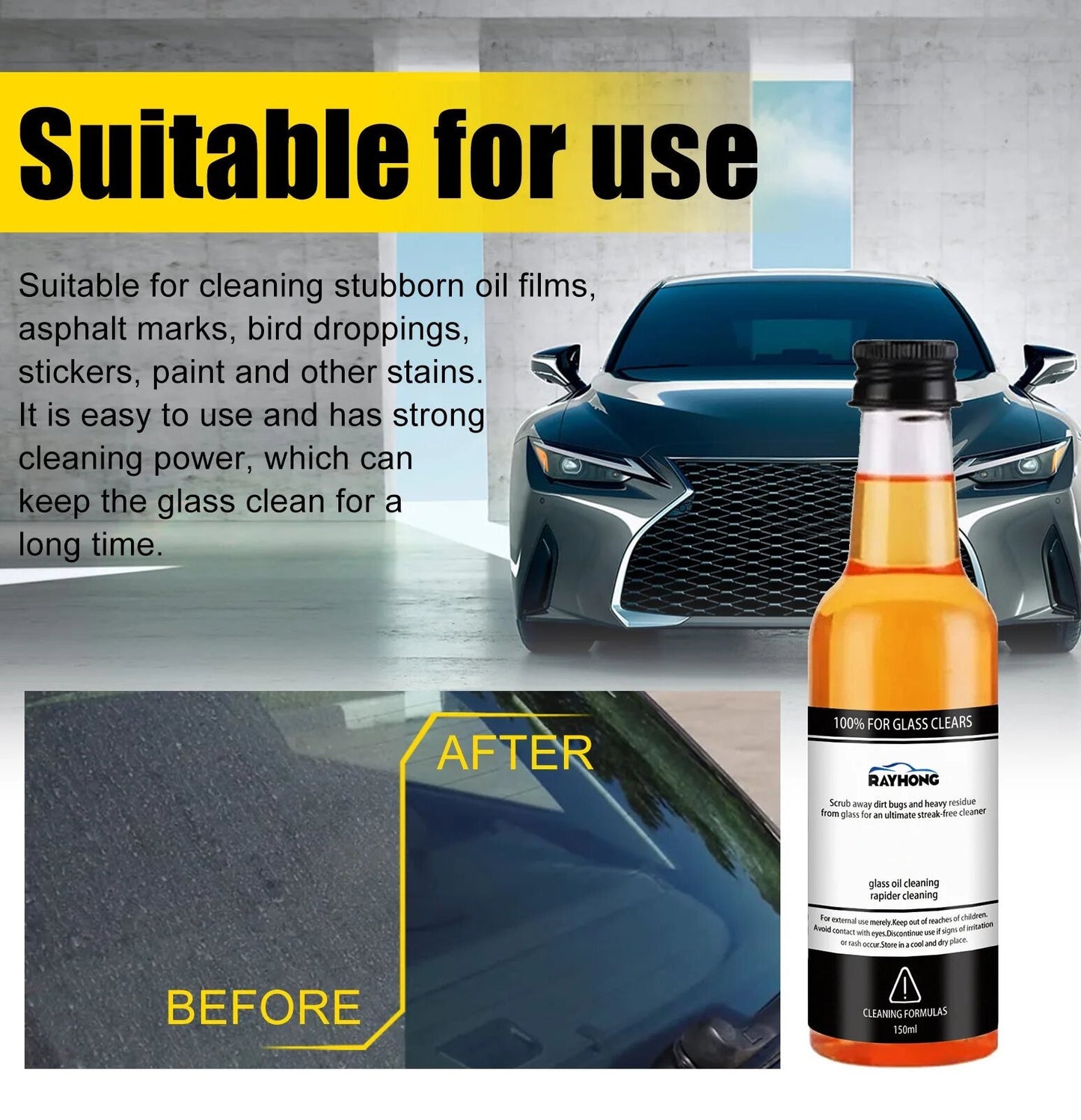 Glass Oil Film Remover