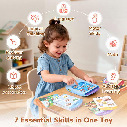 Talking English Learning Card Machine – Audible Educational Toy for Kids