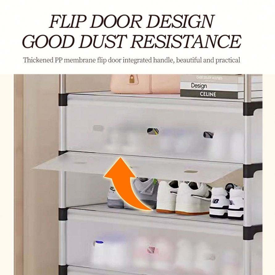 Multi-Layer Storage Shoe Rack - Space-Saving Dustproof