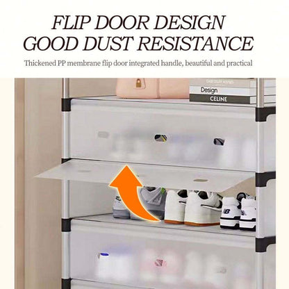 Multi-Layer Storage Shoe Rack - Space-Saving Dustproof