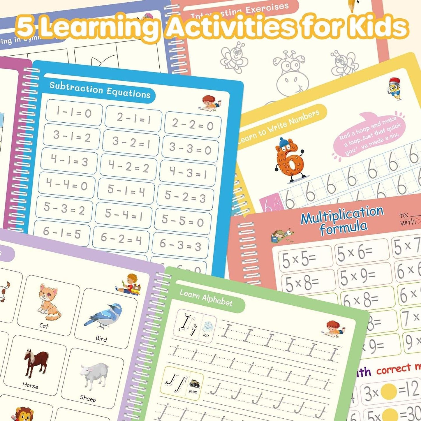 Reusable Tracing Practice Workbook Set